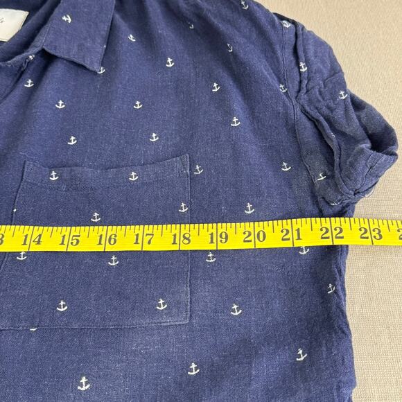 Rails Linen Blend Short Sleeve Anchor Top‎ - Picture 8 of 9